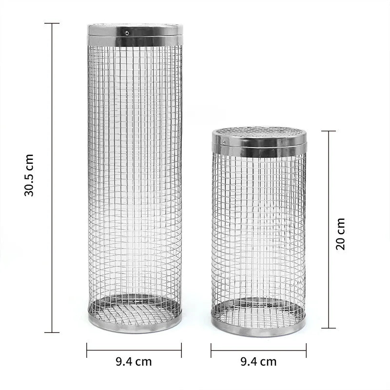 Rolling BBQ Grill Basket