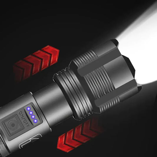Tactical LED Flashlight 🔦 | Ultra Bright • Rechargeable • Waterproof