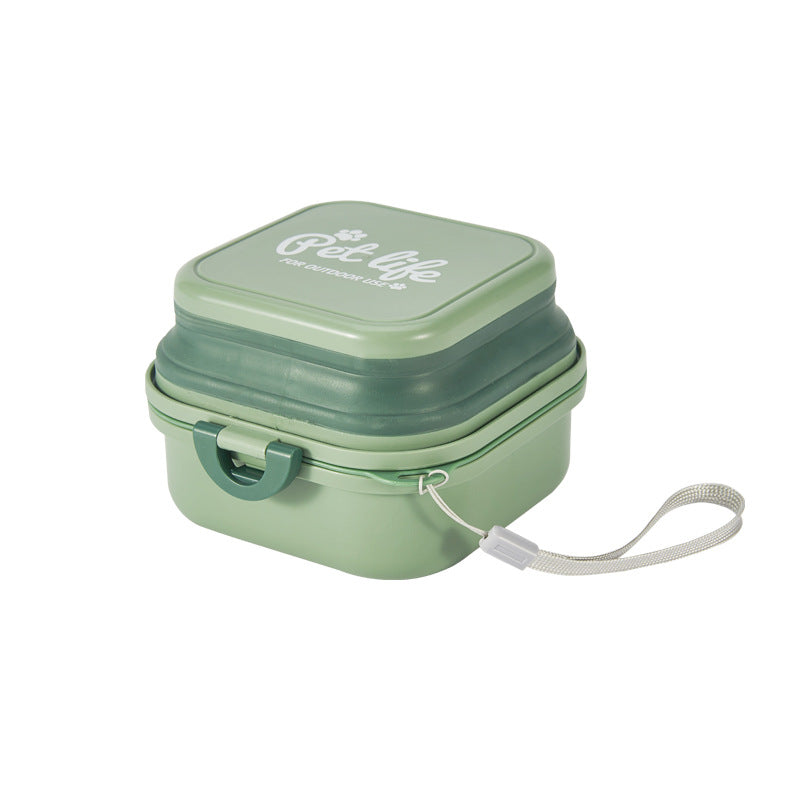 Folding Dog Water Bowl – Double-Layer, Packable