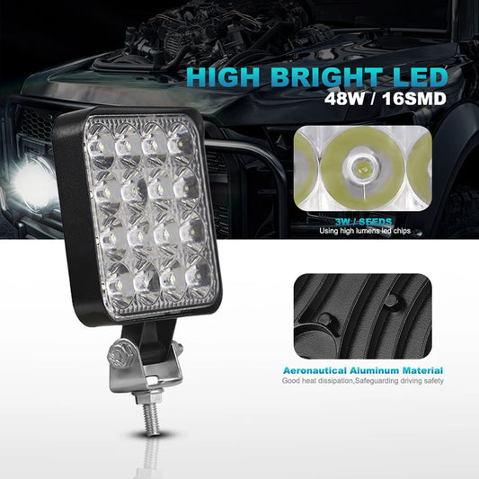 3-Inch LED Spot Pod Lights – 12V (2, 4 or 10 Pack)