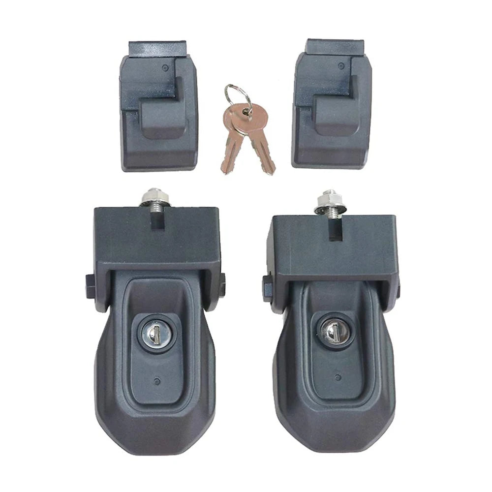 1 Pair Hood Locking Catch Latch Kit with 2 Keys For Jeep Wrangler JL Gladiator JT 2018-2023 Auto Exterior Accessories