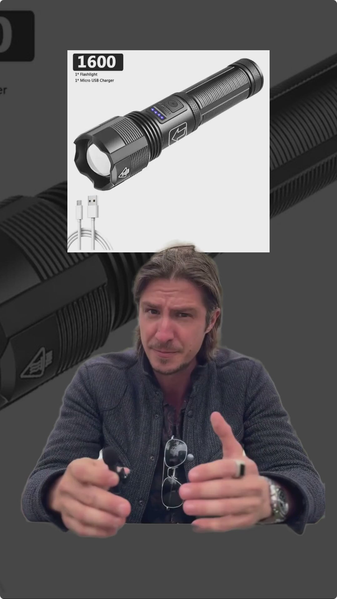 Tactical USB LED Flashlight – Single, 2-Pack, or 3-Pack Survival Bundle